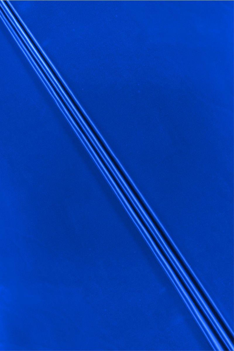 Satin cornflower taffeta COUPON 60cm