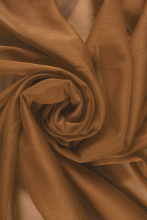 Smalle zijden georgette oud goud