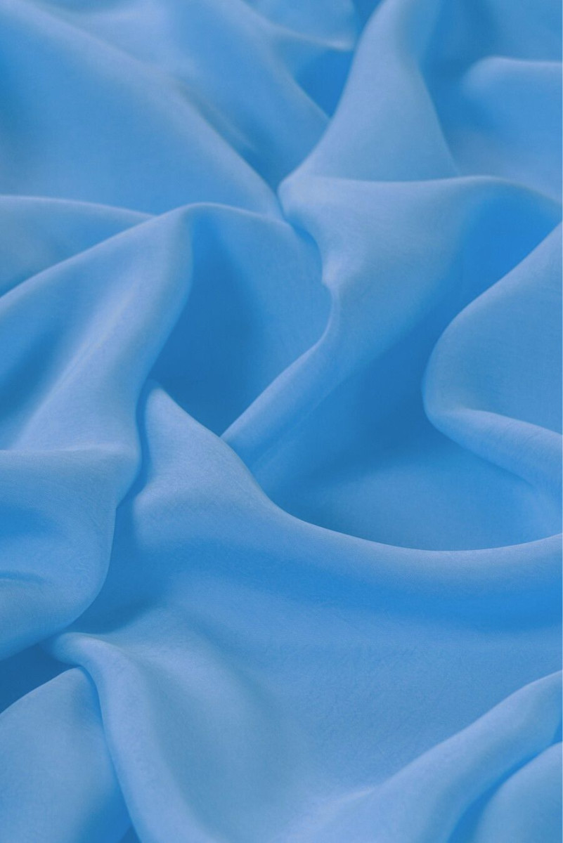 Cupro viscosa azul KUPONY