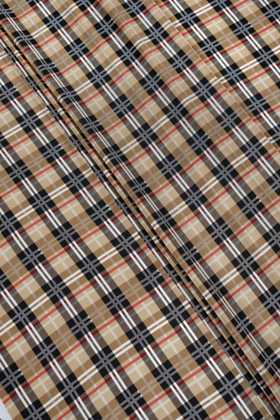 Checkered silk crepe COUPONS