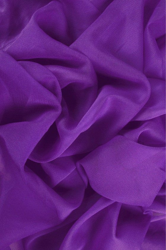 Plāns zīda žoržets stabils - dažādas krāsas