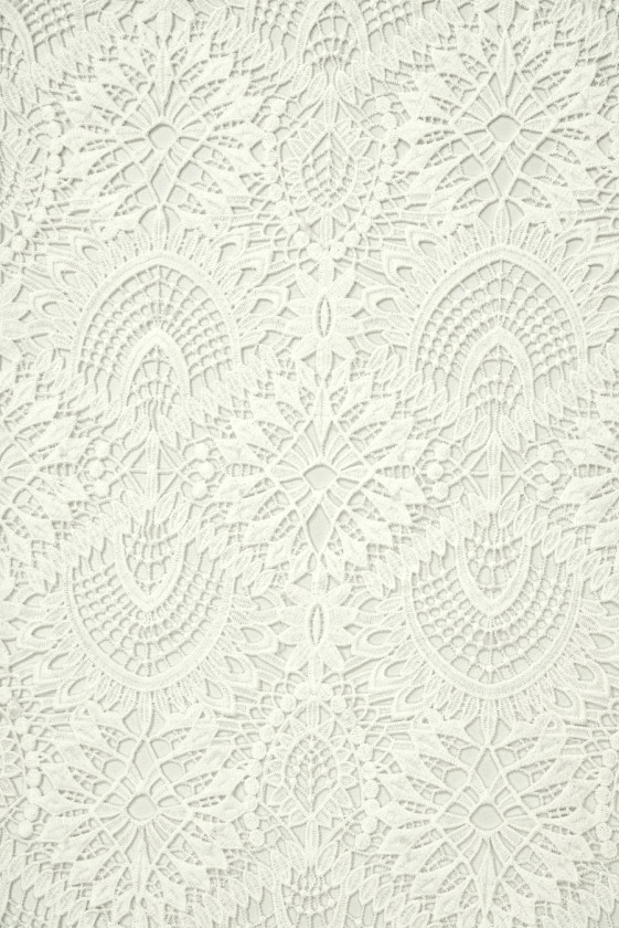 Krémes makramé guipure