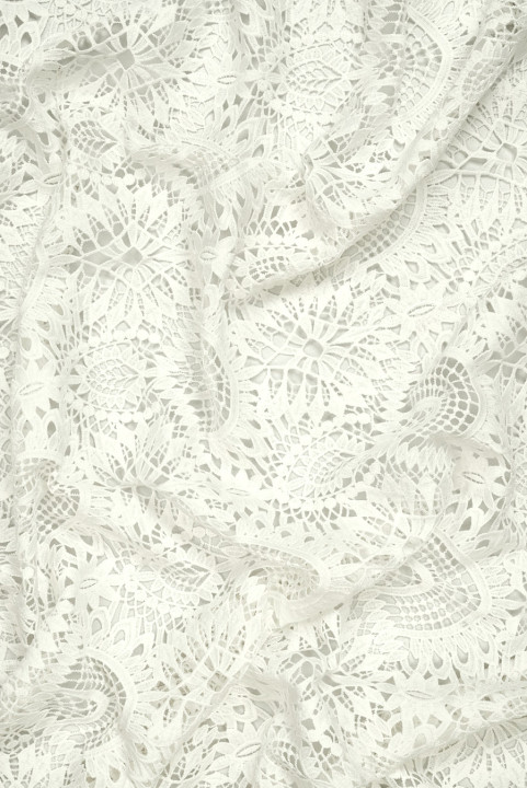 Cream macrame guipure