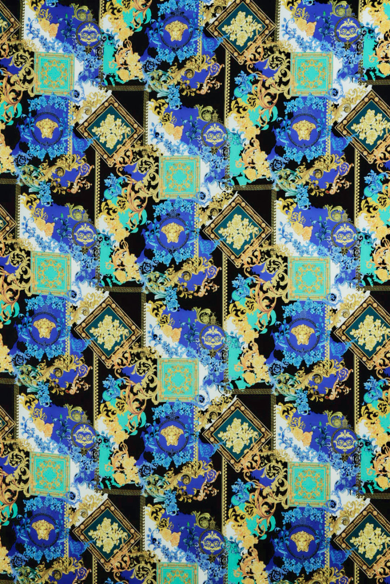 Gelbe Ornamente aus Seidenkrepp