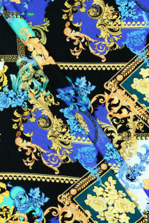 Ornamenti gialli in crêpe di seta