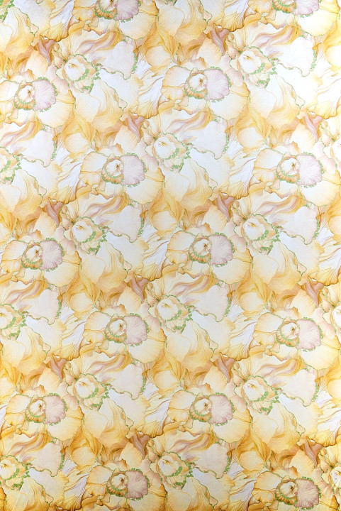 Silk satin yellow flowers
