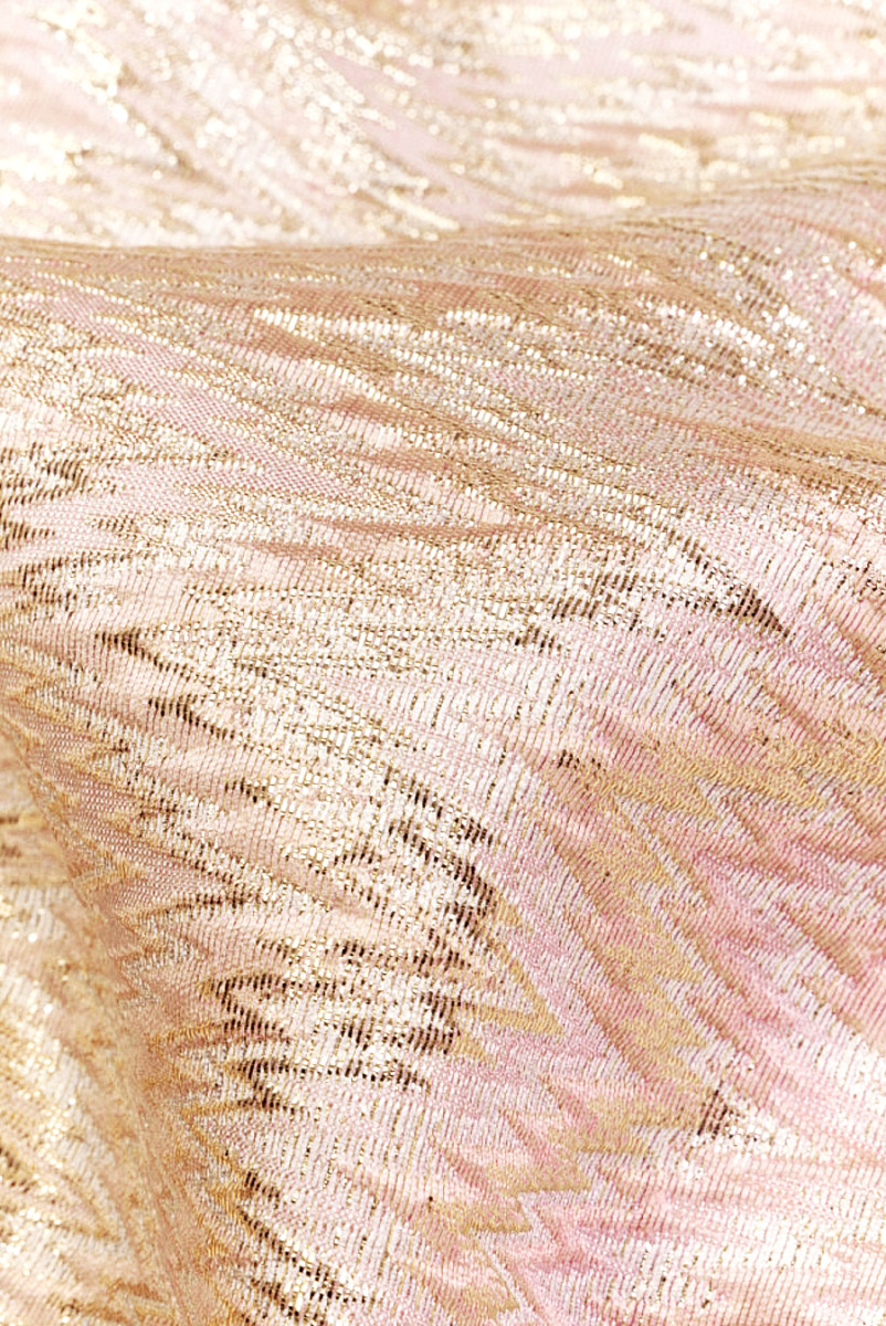 Jacquard rosa Zickzack