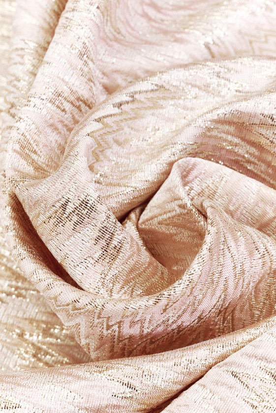 Jacquard rosa Zickzack