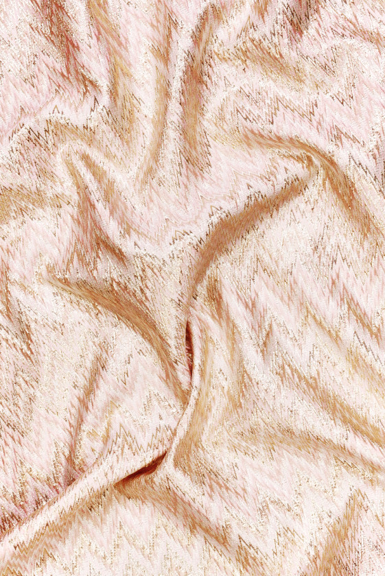 Jacquard rosa Zickzack