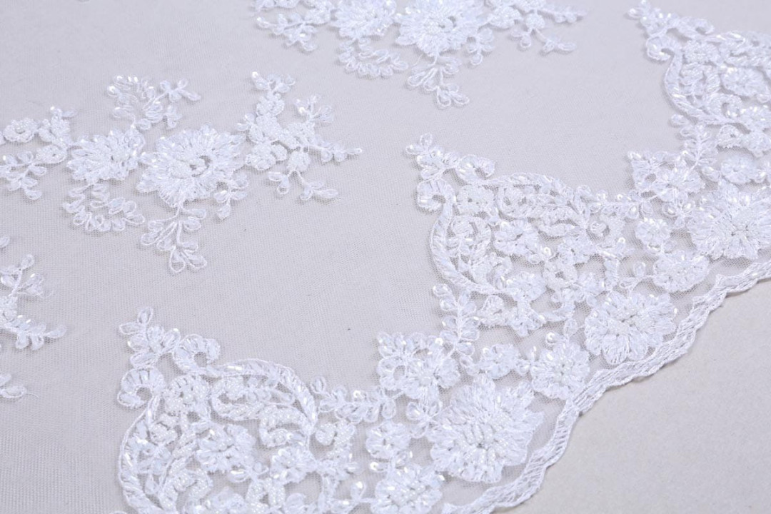 Cream lace with beads COUPONS