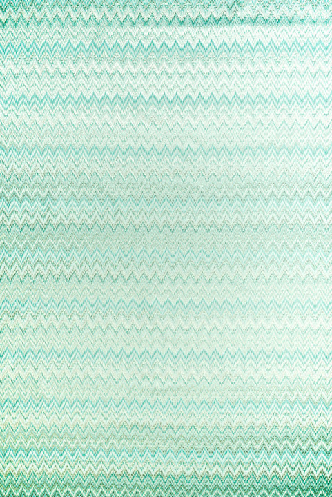 Jacquard mint zigzags