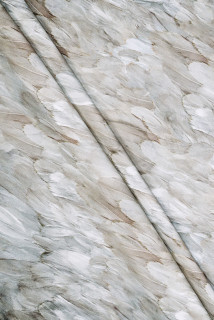 Plumes beige viscose Cadi KUPON 80 cm
