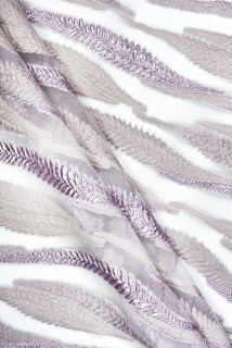 Organza żakardowa liście paproci
