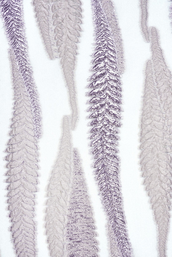 Organza-Jacquard-Farnblätter