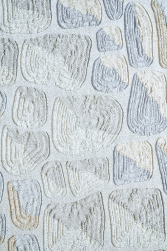 Geometrie in Jacquard-Creme