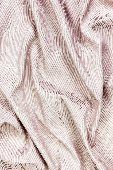 Rosa jacquard i mjuka vågor