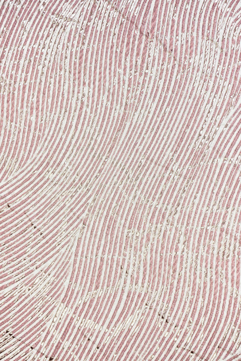 Jacquard rose en vagues douces