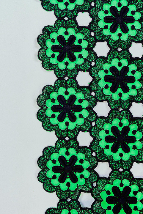 Guiur lace with chiffon