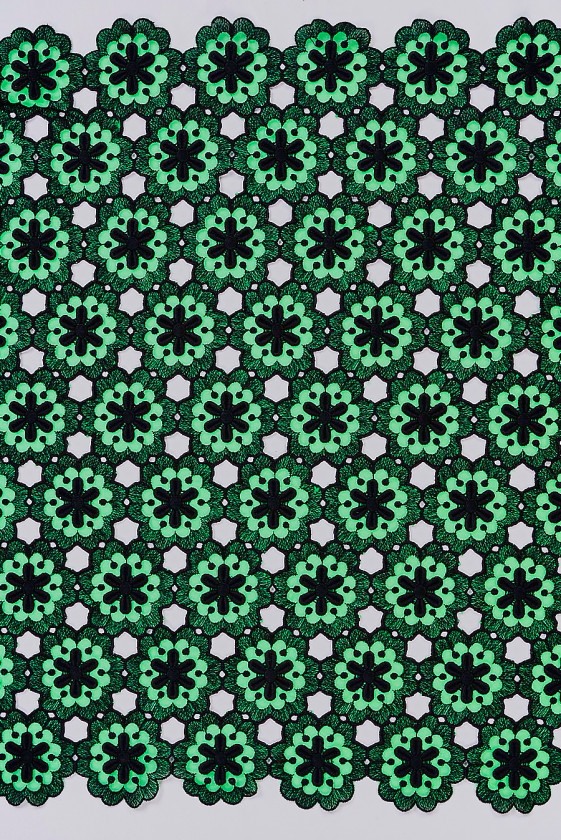 Guipure schwarze Blüte auf Orgel