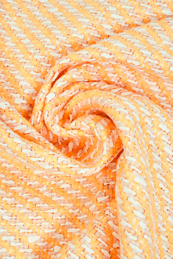 Костюмна тканина Chanel жовта пастель