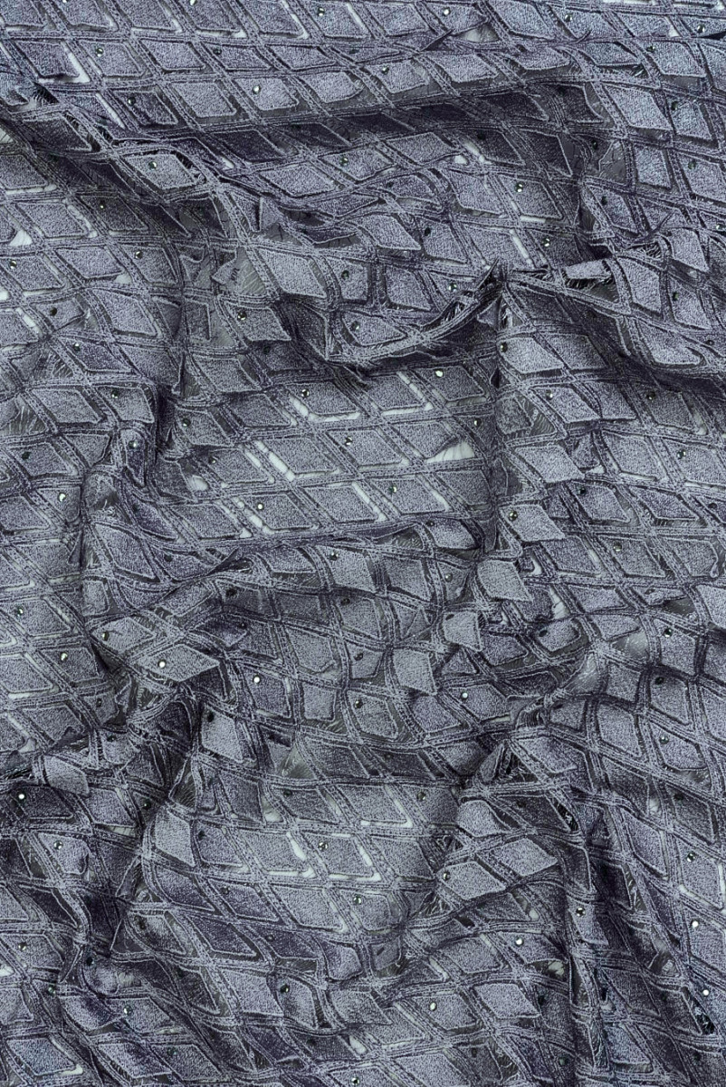 Guipure csipke szürke gyémántok