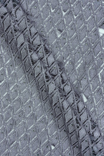 Pizzo Guipure diamanti grigi