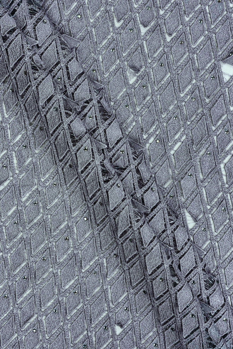 Guipure csipke szürke gyémántok