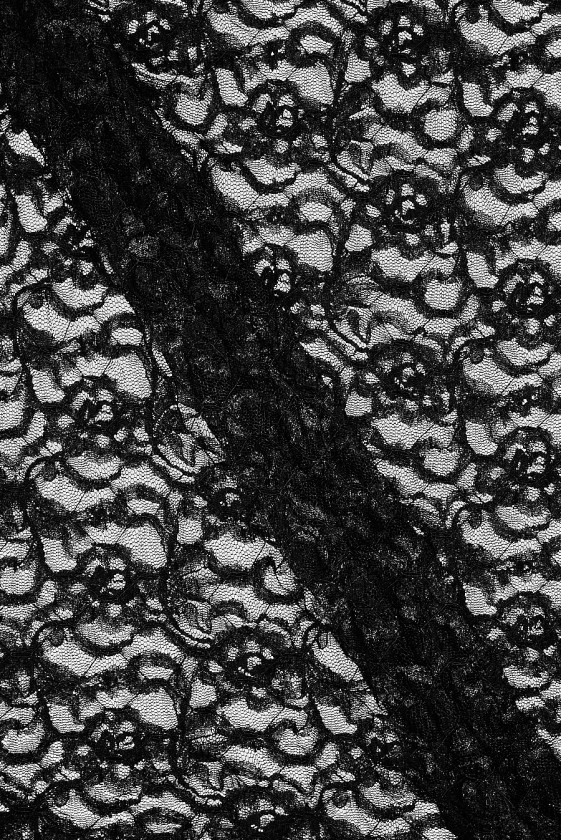 Elastic evening lace