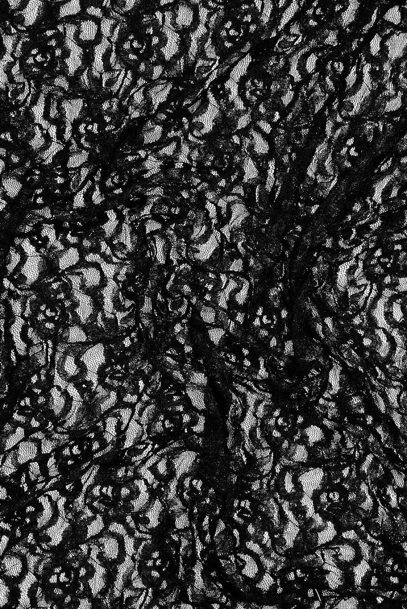 Elastic evening lace