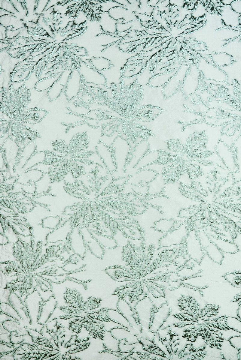 Jacquard mit großen Minzblüten