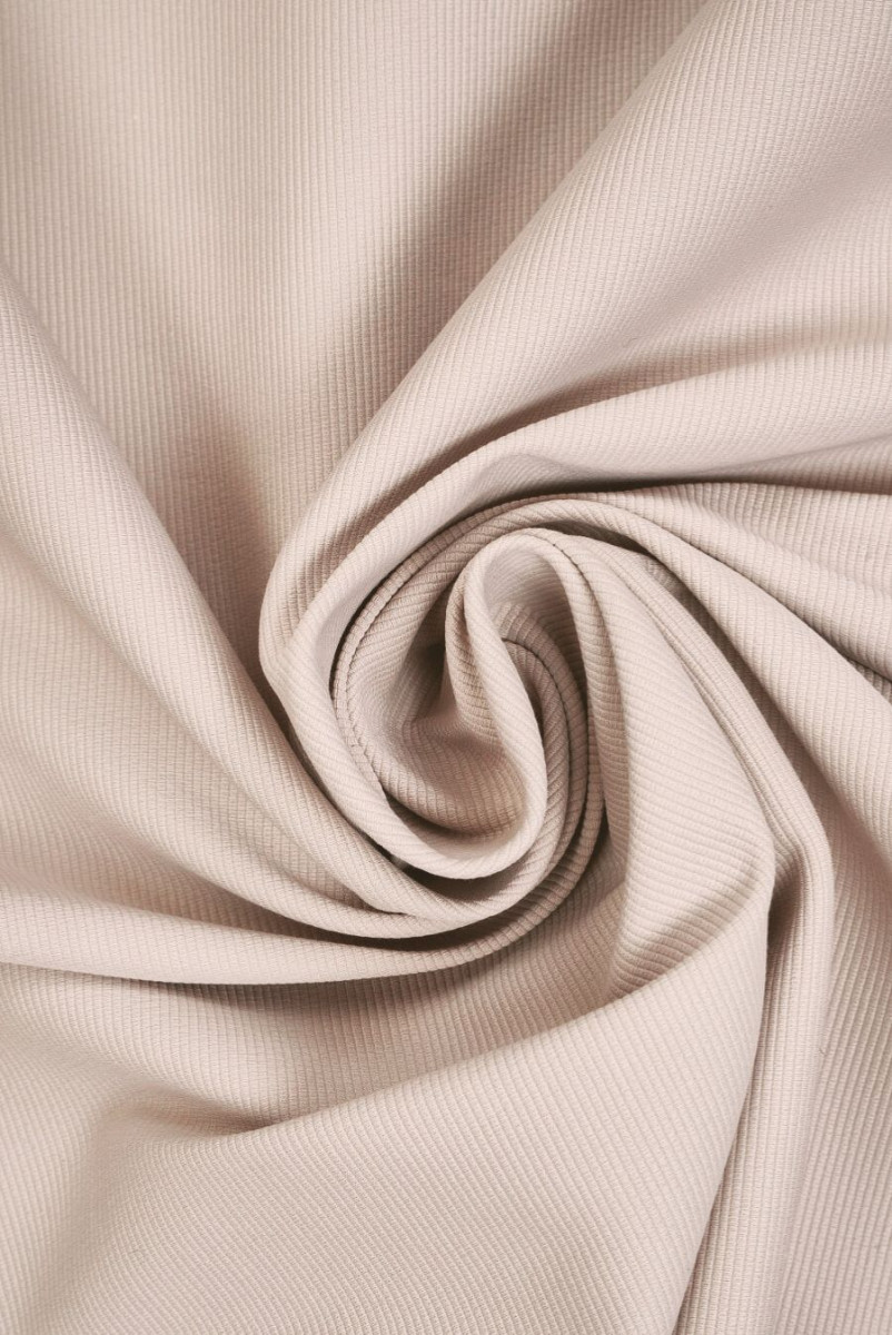 Viscose grosgrain beige with a drop of pink