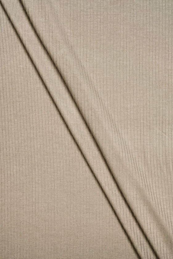Striped mocha knitted fabric