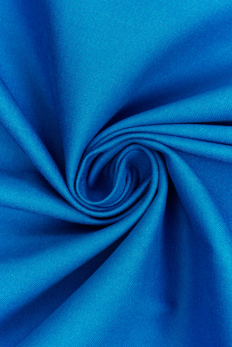 Elastische Baumwolle Blau Melange