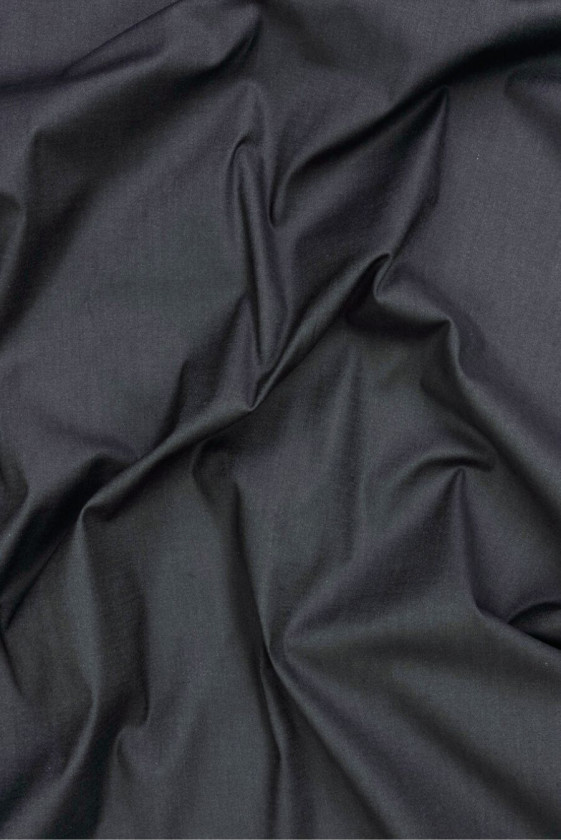 Elastic cotton dark grey melange