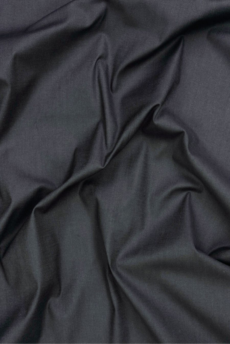 Elastic cotton dark grey melange