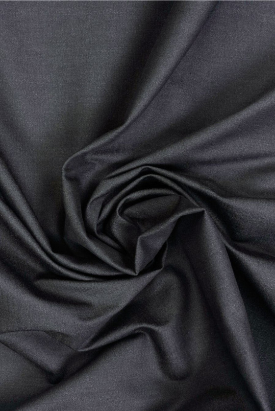 Elastic cotton dark grey melange