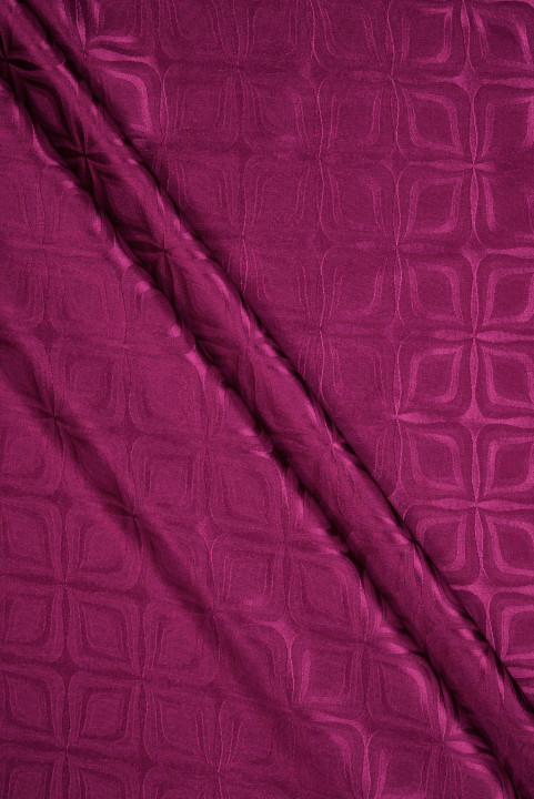 Seda jacquard fucsia