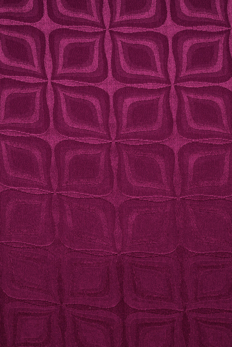 Fuchsiafarbene Jacquard-Seide