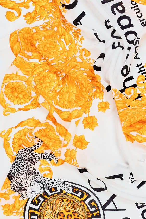 Krepový hodváb podpísaný KUPÓN 130cm