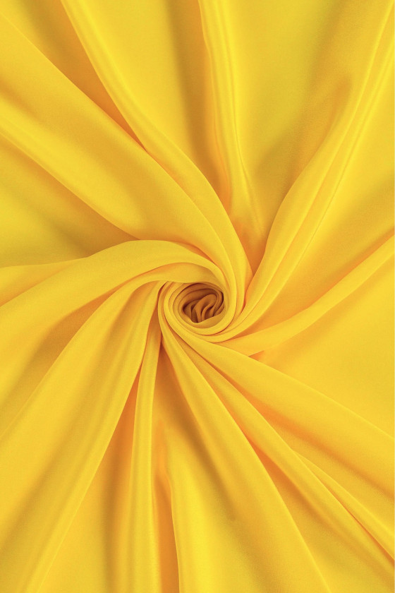 Dünnes georgette Polyester gelb RABATT