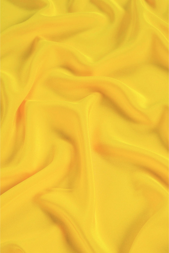 Vékony poliészter georgette sárga KEDVEZMÉNY