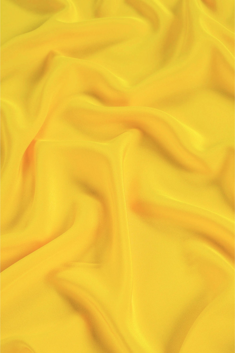 Thin georgette polyester yellow DISCOUNT