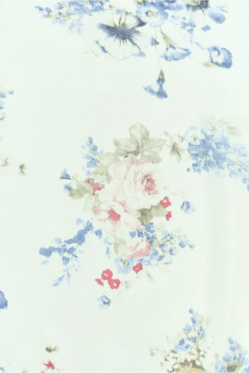 Muslin silk viscose pastel bouquets