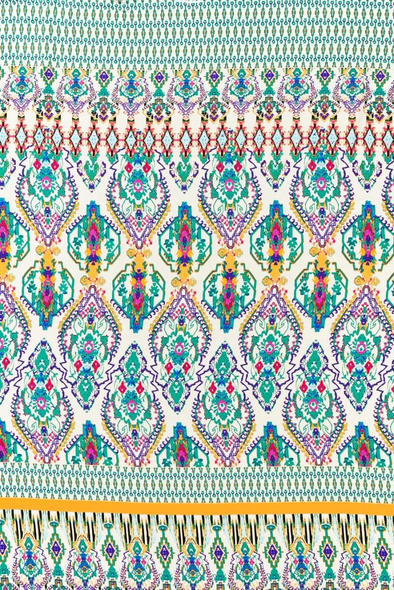 Viscose with ethnic motifs