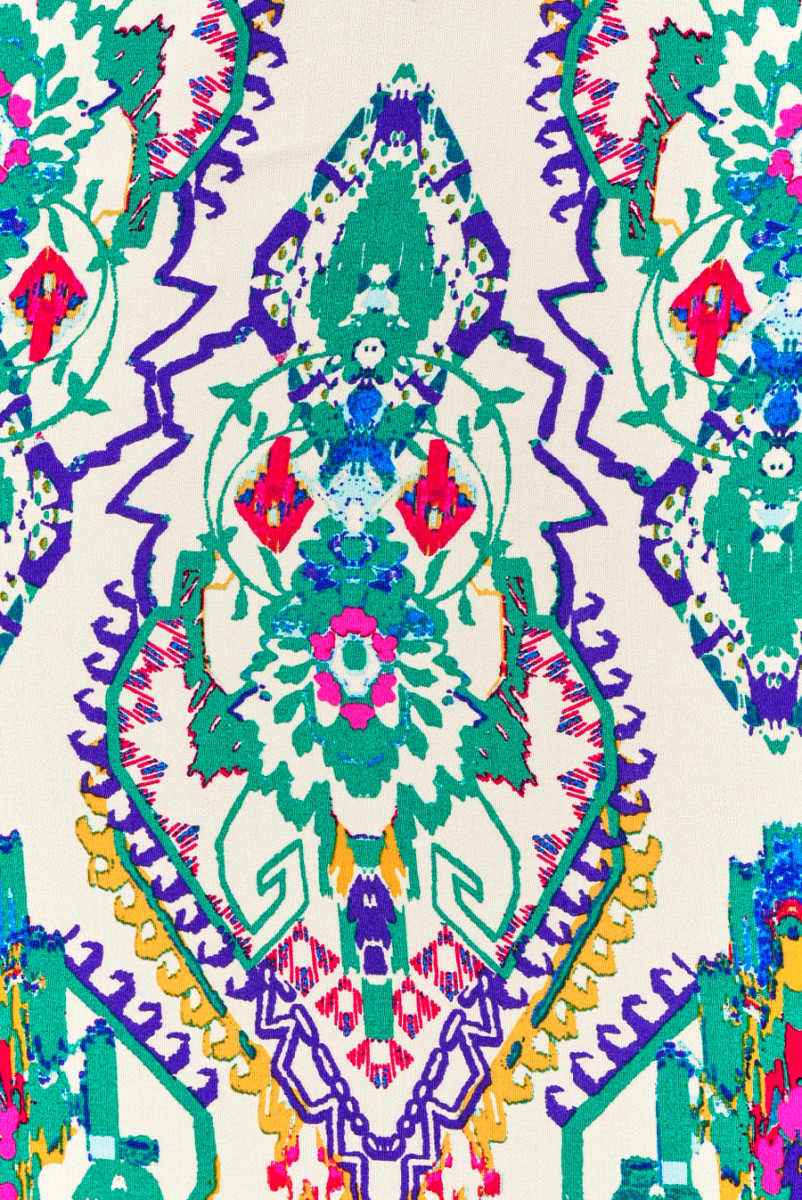 Viscose with ethnic motifs