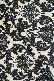 Ornamenti in cotone nero COUPON 115cm