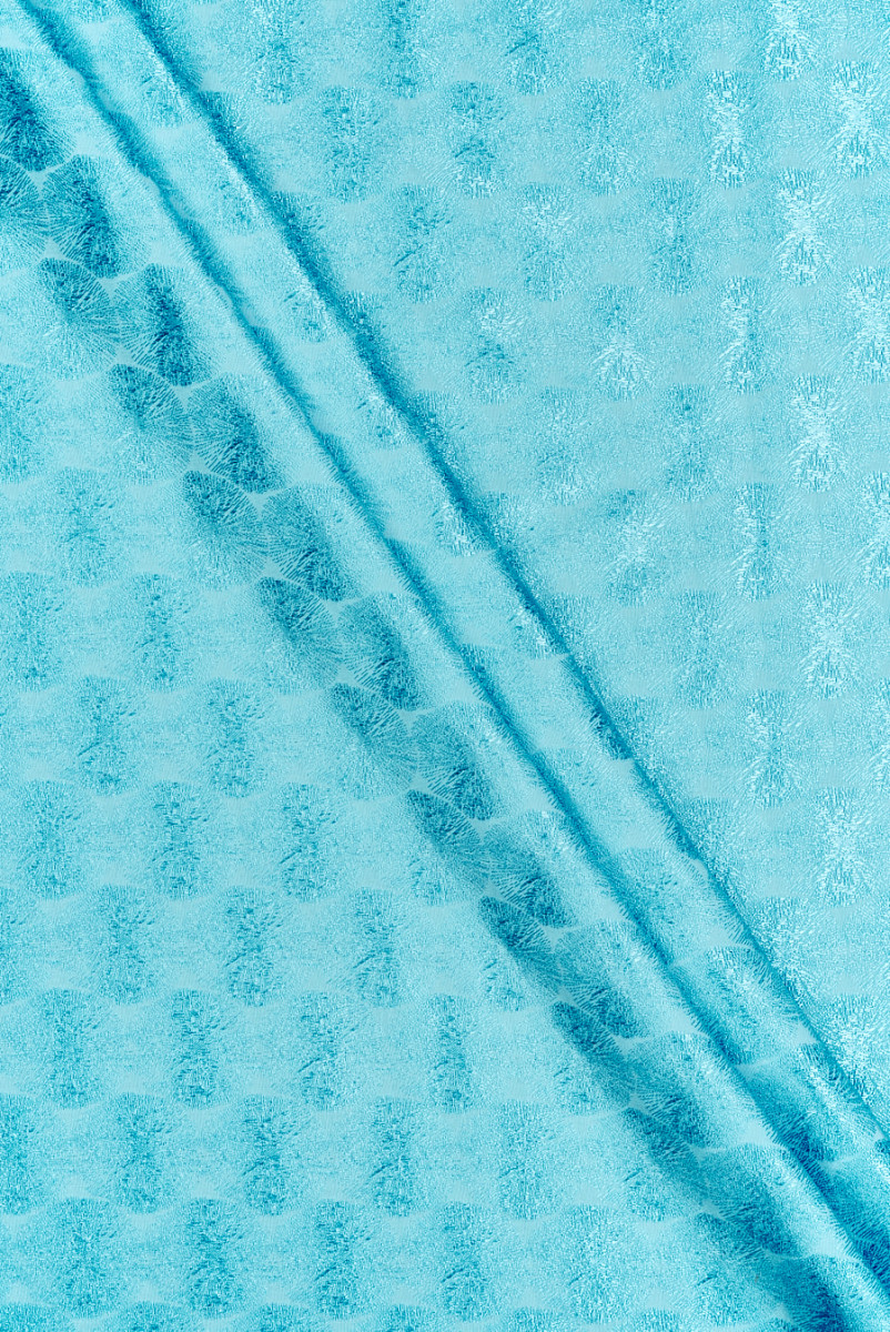 Jacquard Viscose Blue Dandelions