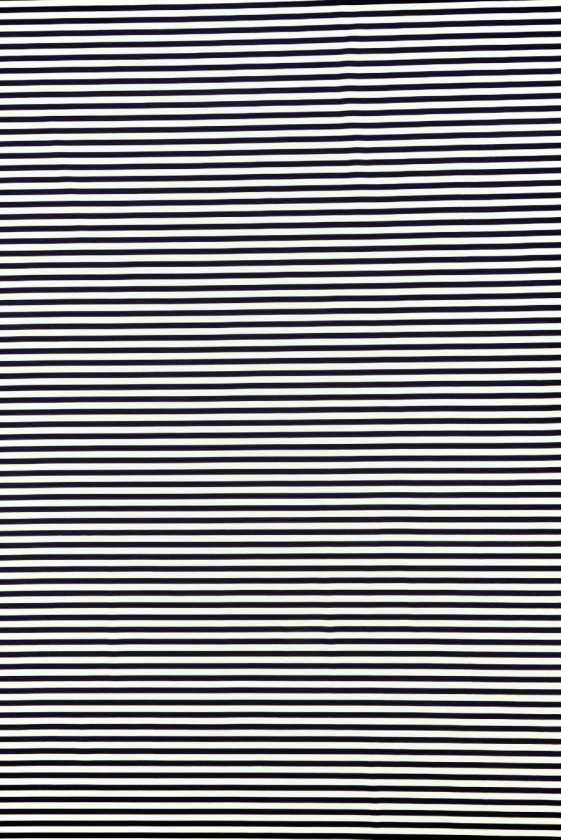Striped Lycra navy blue with ecru
