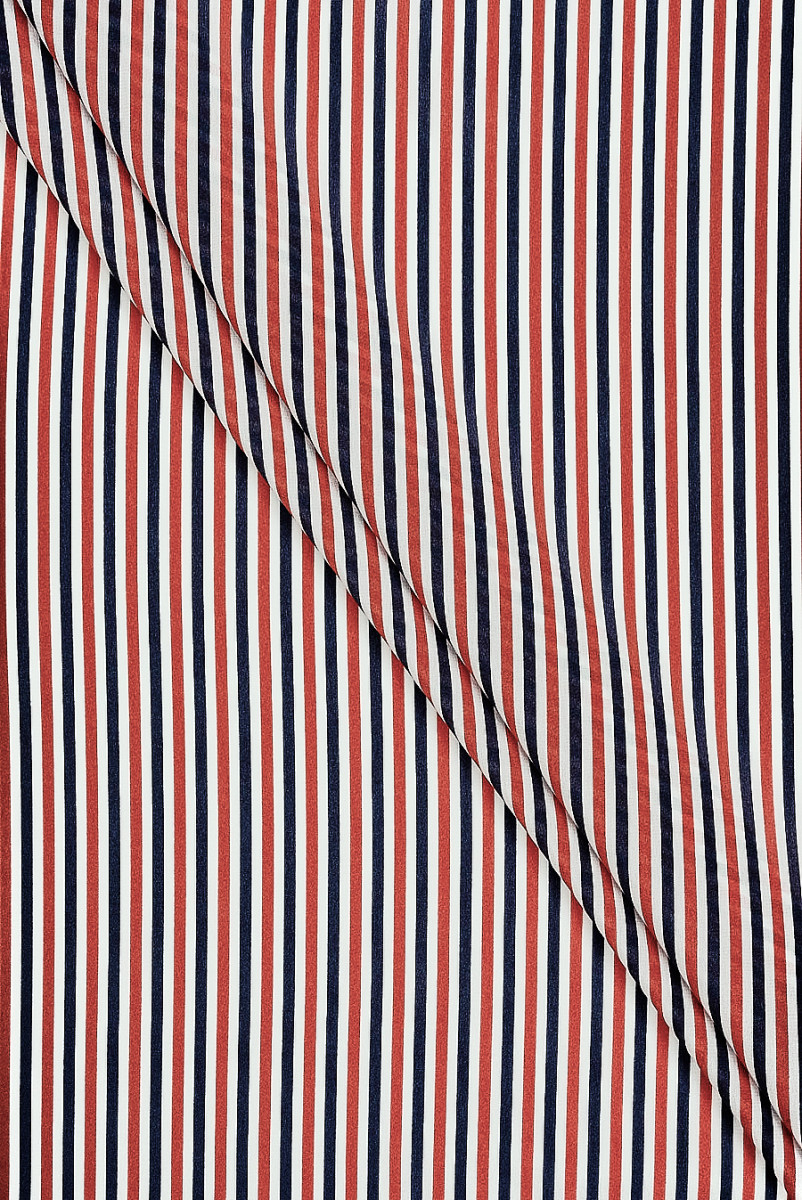Crepe silk with stripes