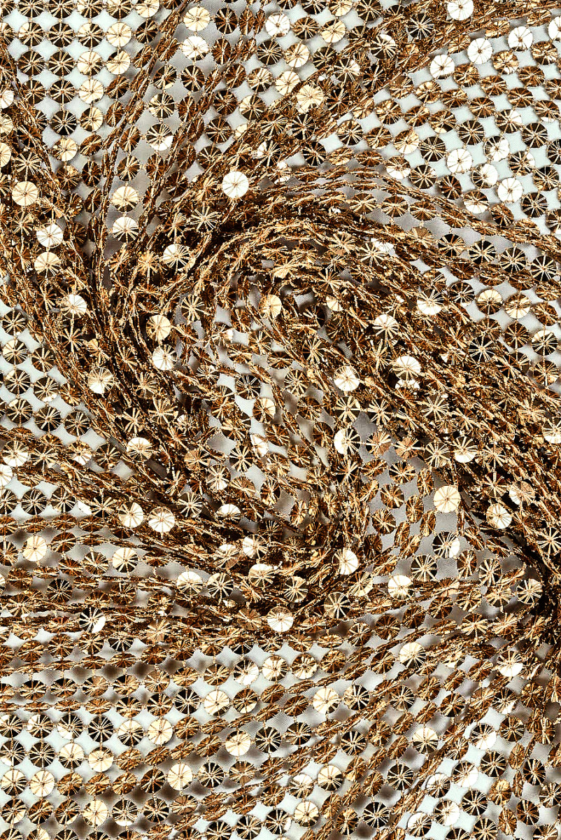 Exclusive Sequin Gold Mesh